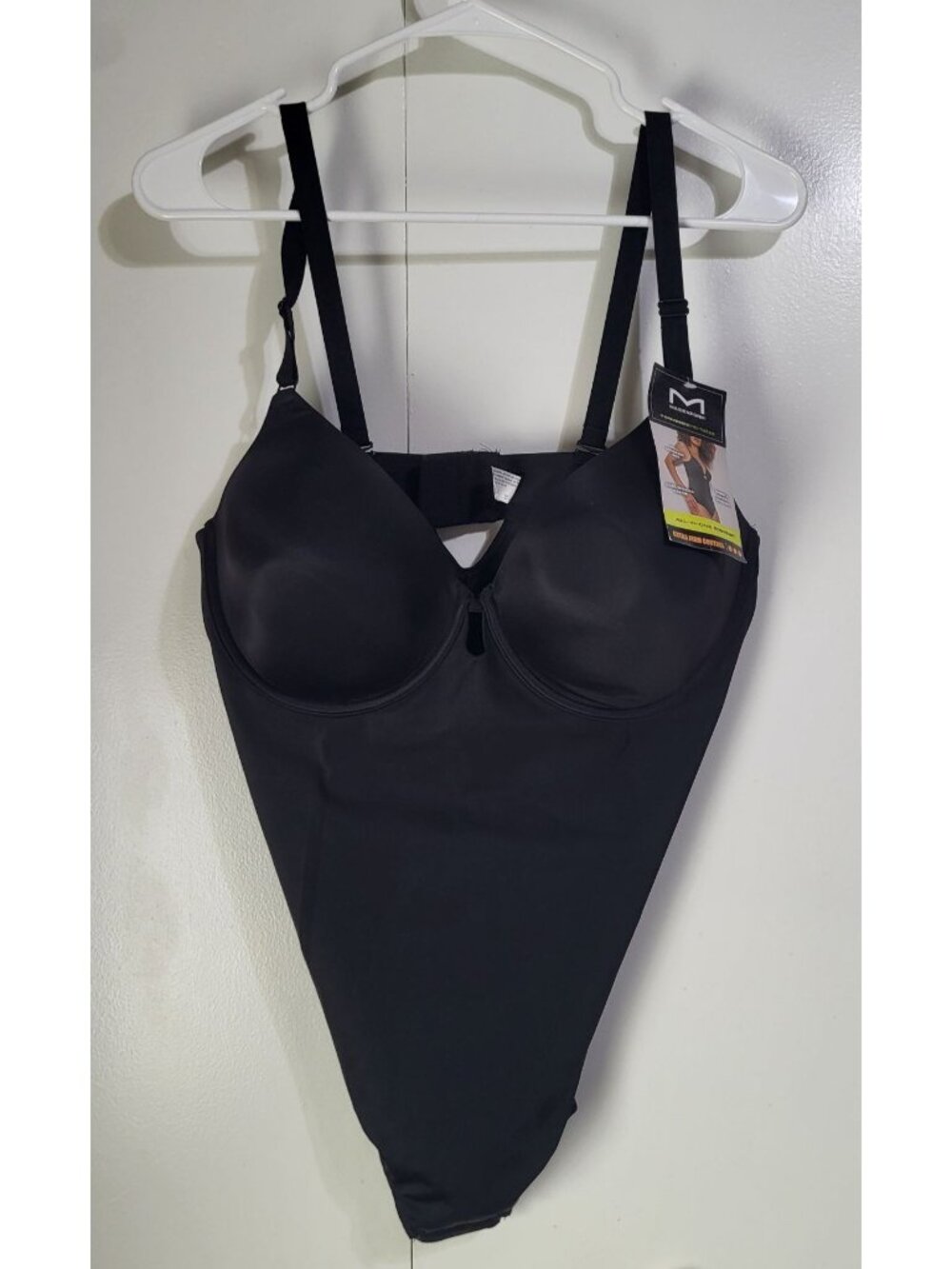 Maidenform Shapewear All In One Bodysuit Extra Firm Control 2XL Black SES853